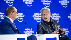 L&rsquo;Ai passa da Davos. Nvidia sorvola sulla bolla e rilancia la robotica per l&rsquo;Ue
