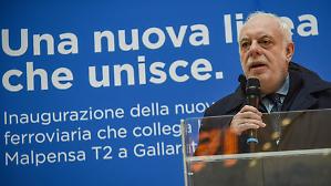 Aeroporto Malpensa, inaugurato il treno da Gallarate