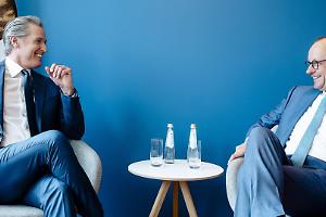 Il cancelliere adotta la linea pragmatica: incontra Newsom e si prepara alla visita in Cina