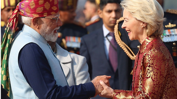 &laquo;Un'altra via&raquo; per il multilateralismo . La partnership tra Modi e von der Leyen &laquo;per dar forma a un nuovo ordine globale&raquo;