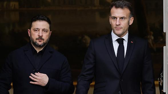 Bilaterale Macron &ndash; Zelensky: &laquo;La guerra in Medio Oriente non deve avvantaggiare Mosca&raquo;